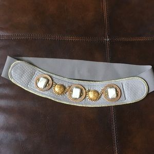 Salena Collection Belt 1980’s cream stone gold